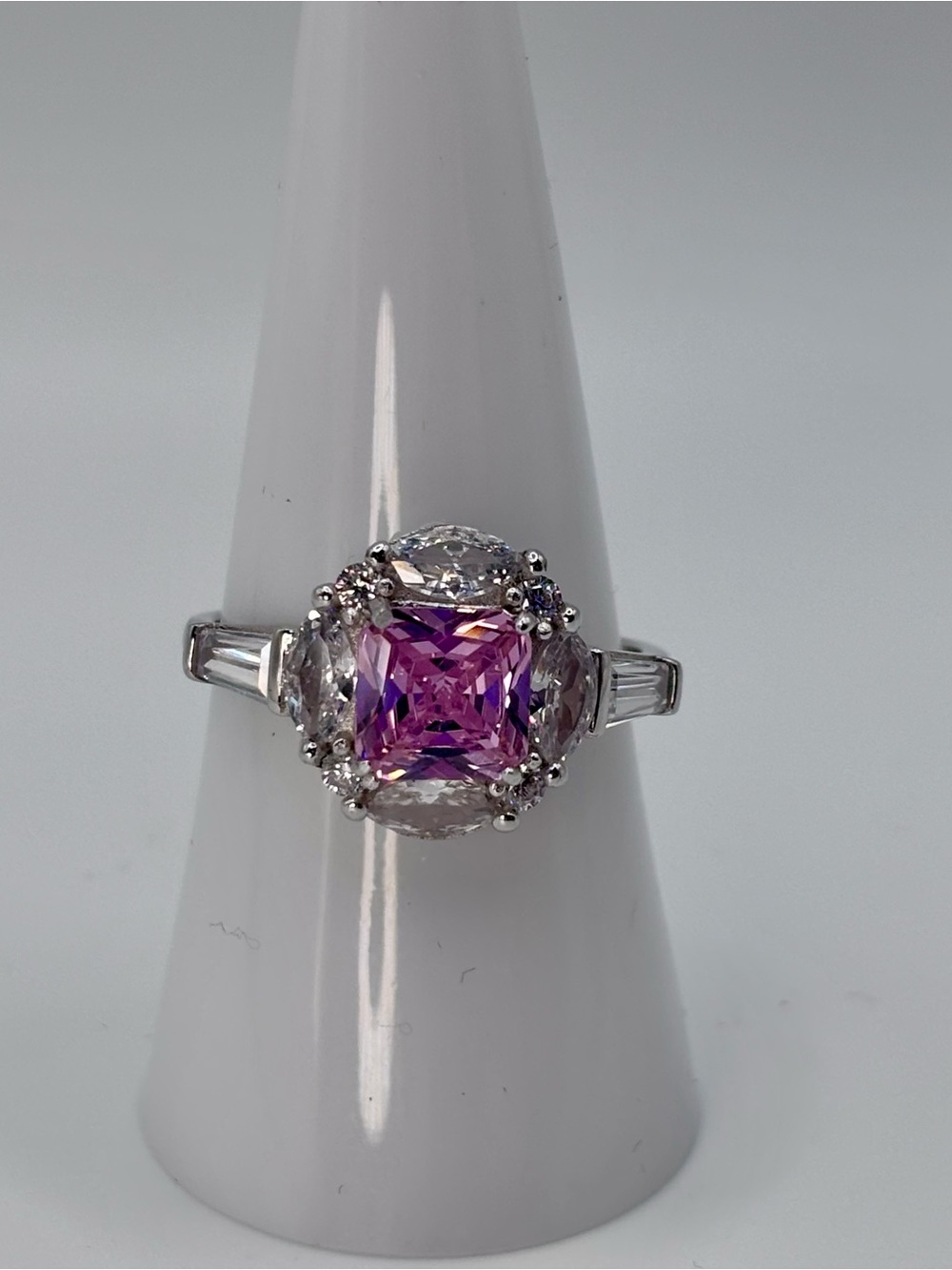 RBP .925 Sterling silver pink sapphire ring size 8